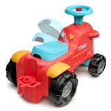 Falk looptractor maurice met trailer rood - afbeelding 3