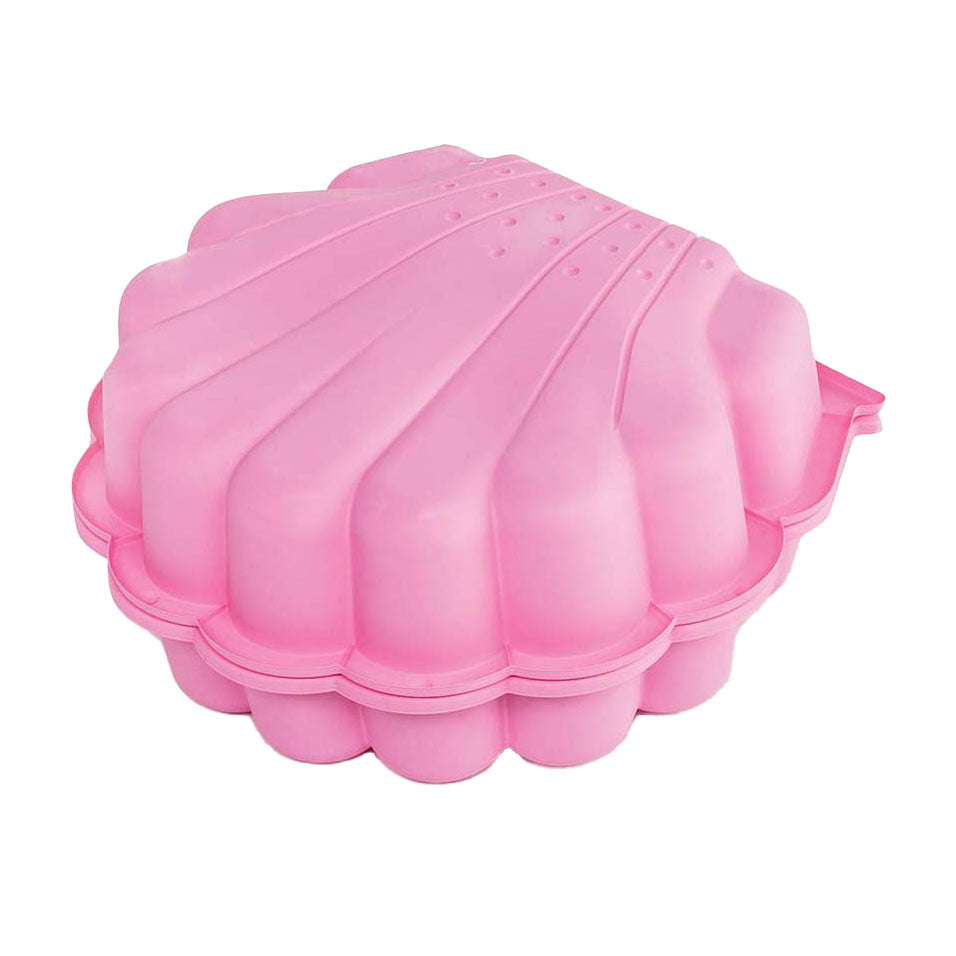 zandbak met deksel Schelp 87 x 78 x 18 cm roze