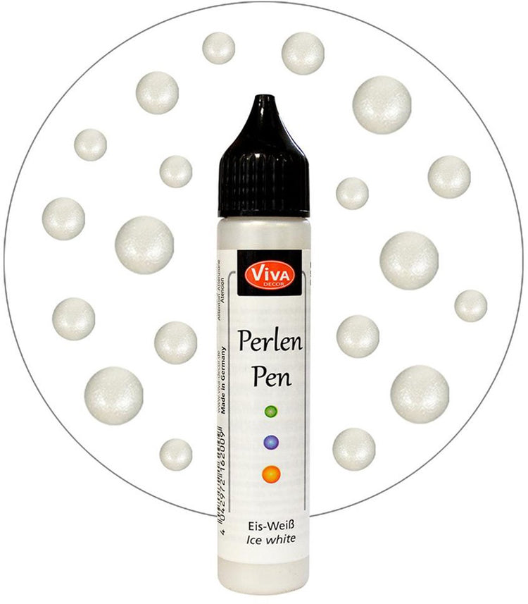 Viva parelpen ijswit