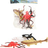 Toi-toys animal world zeedieren deluxe, 5st.