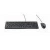 Logitech desktop mk120, desktopset (zwart, eu lay-out (qwerty), rubberdome, retail)