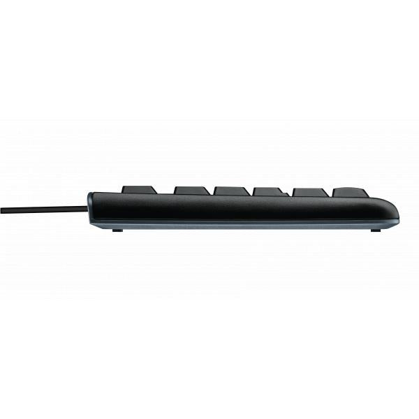Logitech desktop mk120, desktopset (zwart, eu lay-out (qwerty), rubberdome, retail)