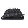 Logitech desktop mk120, desktopset (zwart, eu lay-out (qwerty), rubberdome, retail)