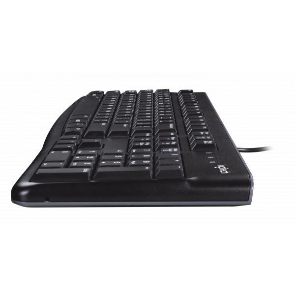 Logitech desktop mk120, desktopset (zwart, eu lay-out (qwerty), rubberdome, retail)