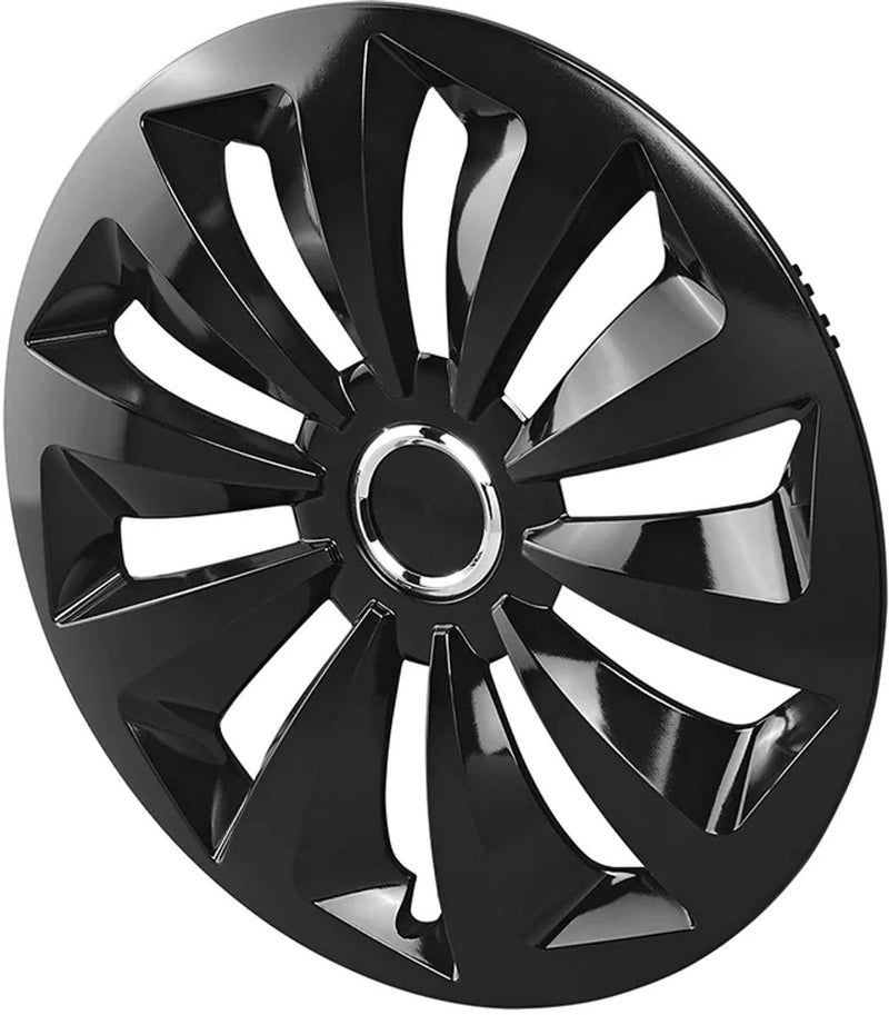 Proplus fox wieldop 15 inch – voor stalen velgen van auto, camper en caravan – met metalen klemring – zwart