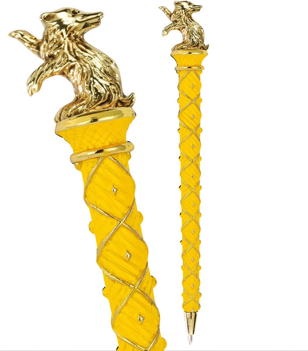 The noble collection huffelpuf pen - zilver verguld