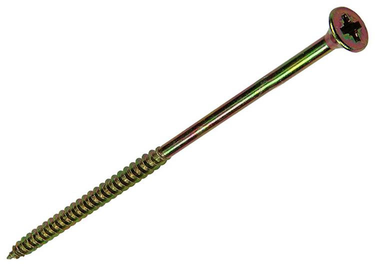Mack 1006987 - spaanplaatschroef vz kop geelverzinkt 50st 6 x 140mm | 2 stuks