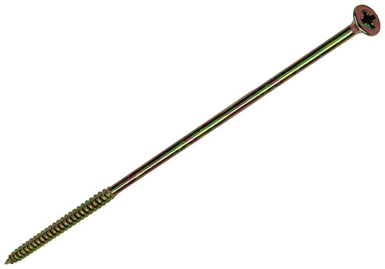 Mack 1006991 - spaanplaatschroef vz kop geelverzinkt 50st 6 x 200mm | 2 stuks