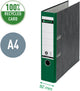 Leitz 180° ordner gewolkt a4 - 80mm - 100% gerecycled - groen - 3 stuks