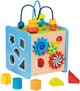 Goki houten activiteitenkubus 32,5 cm