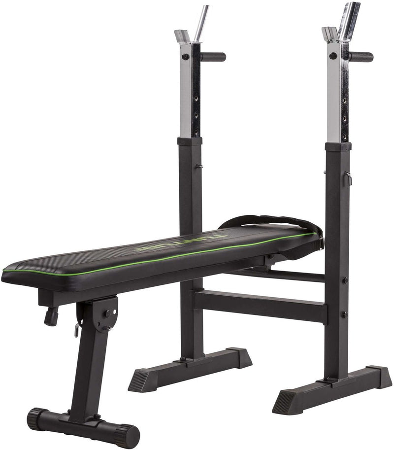 Tunturi wb20 halterbank - fitnessbank - trainingsbank - utility bench - opklapbaar - bankdrukbank - kleur: zwart