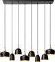 Lucide chayanne - hanglamp - 8xe14 - zwart