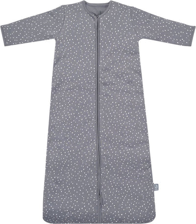 Jollein - baby winterslaapzak (spickle - grey) - katoen - 4-seizoenen - winterslaapzakje baby, babyslaapzak - 70cm