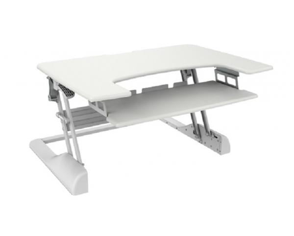 Neomounts neomounts ns-ws100white sit stand workplace 1 monitor, 15 kg, height adjust: 130 500