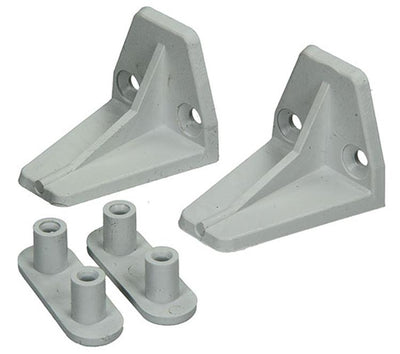 Mack 1010114 - 2 stoothaken trapezium voor rolluik wit 42mm | 10 stuks