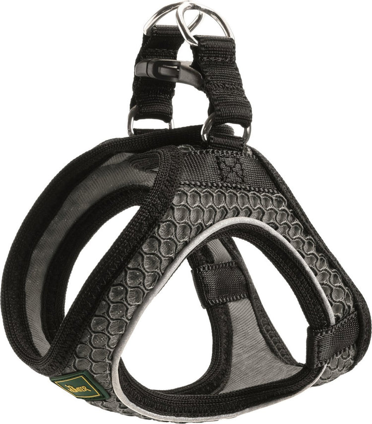 Hunter harnas hilo comfort antraciet - hondenharnas - m 55-60 58-65 cm