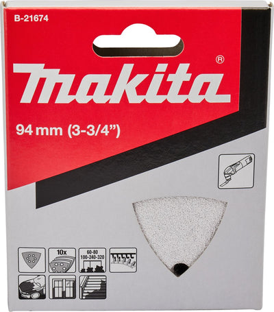 Makita accessoires makita b-21674 schuurvel k60 k80 k100 k240 k320 white velcro