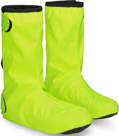 Gripgrab - dryfoot 2 waterproof everyday regen fiets overschoenen waterdichte fietsoverschoenen schoenovertrekken - geel hi-vis - maat s (38 39)