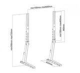 Neomounts neomounts fpma-d1240black flatscreen bureausteun upto 70 , 35 kg, 100x100 600x400 mm, - afbeelding 2