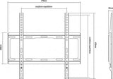 Equip 650310 fixed tv wall mount bracket [1x, 40kg, 32- 55 , 200x200 mm, 400x400 mm, black] - afbeelding 2