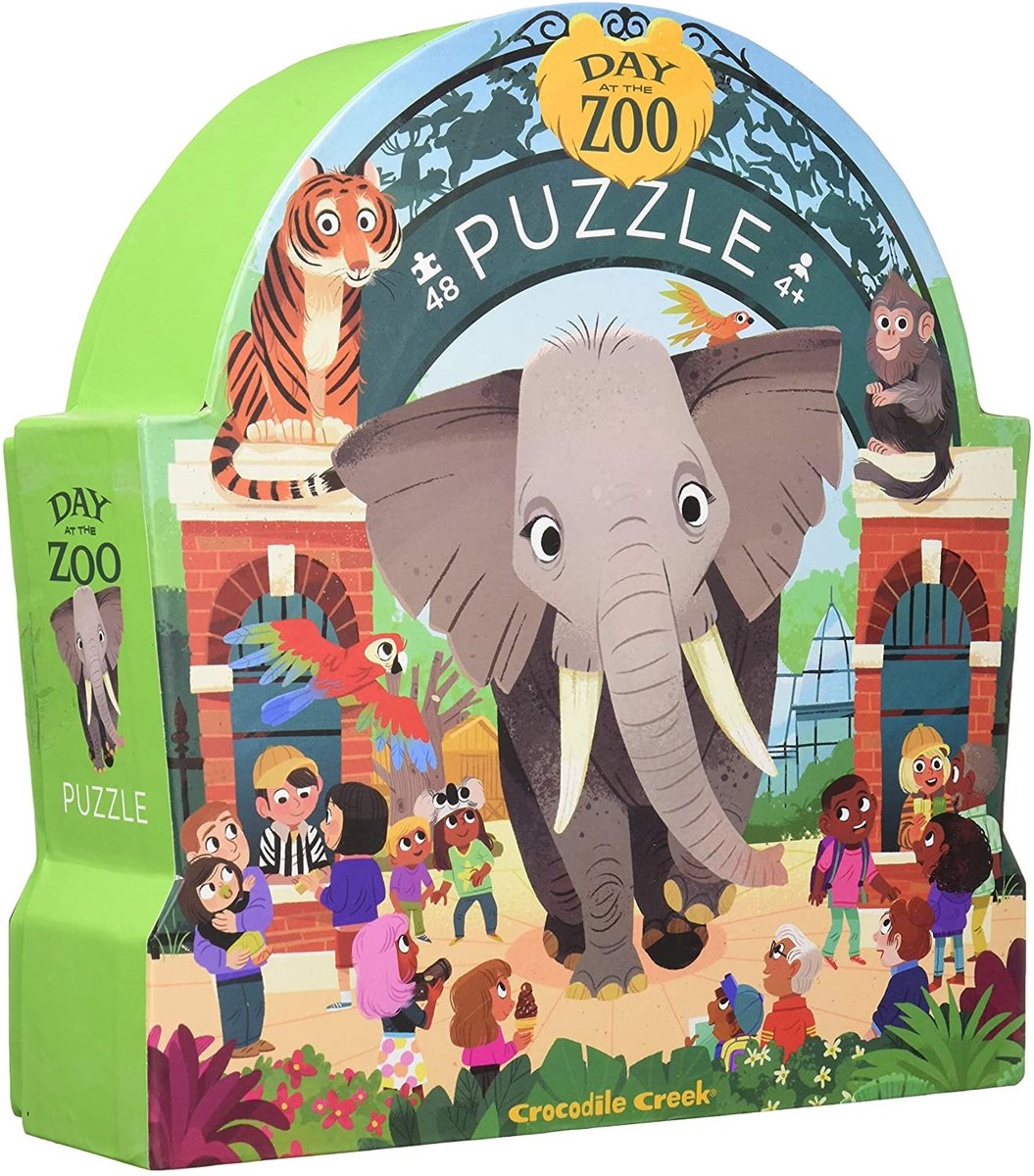 Crocodile creek olifant puzzel day at the zoo -