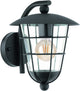 Eglo pulfero wandlamp buiten - e27 - 28 cm - zwart