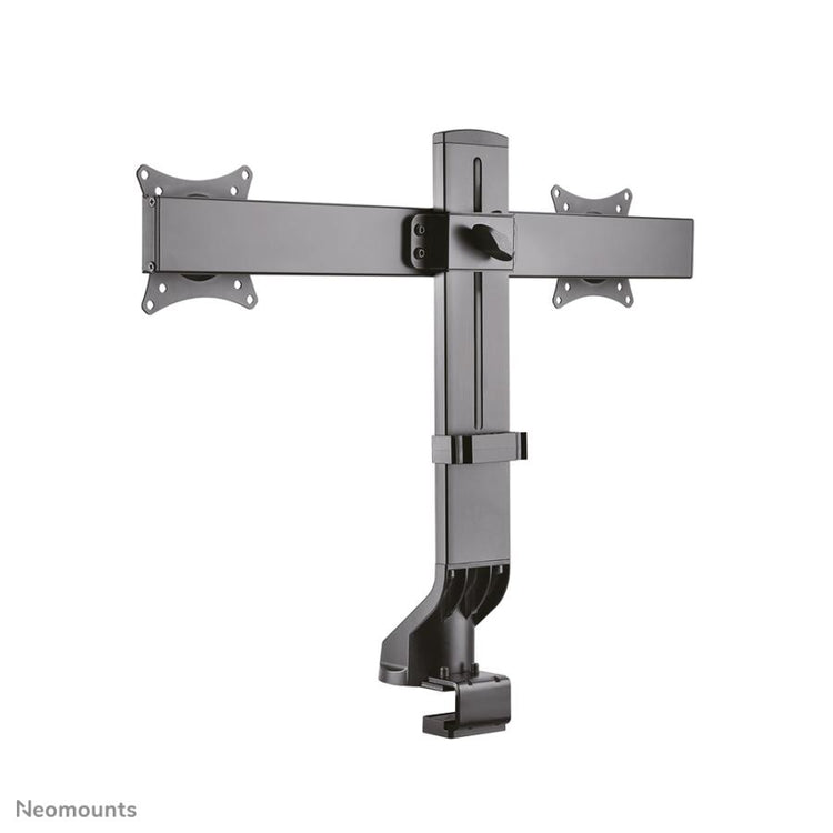 Neomounts fpma-d860dblack flatscreen bureausteun, 2x 10-27 7 kg, 26 - 45 cm, 75x75 100x