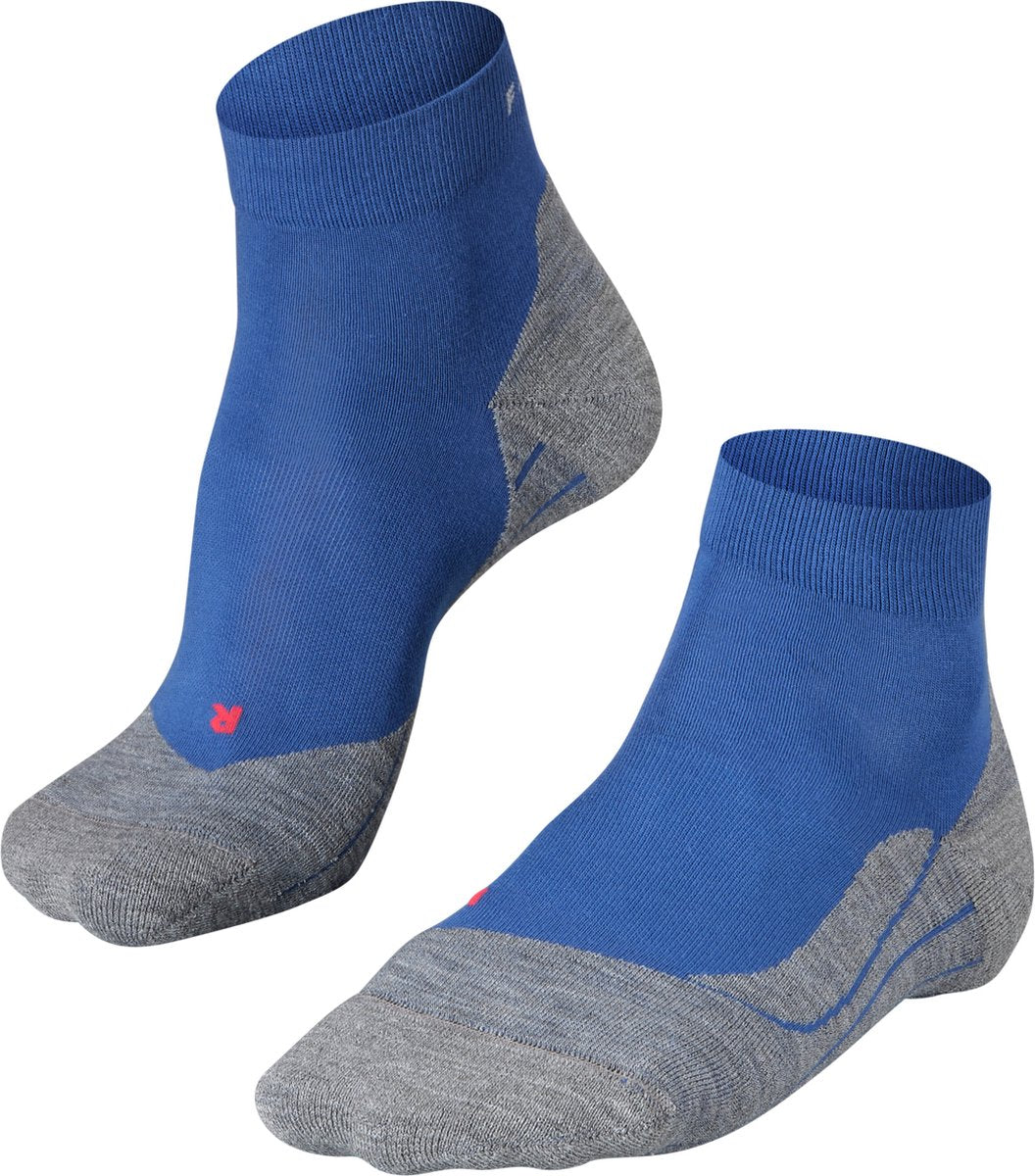 Falke ru4 short anti-blaar katoen functioneel materiaal hardloopsokken heren blauw - maat 44-45