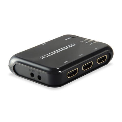 Equip 332721 hdmi switch, 3x, hdmi1.4, dolby true-hd, 7.1ch, black