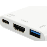 Equip 133461 usb type c to hdmi female usb a female pd adapter, 4k, pastic, 15cm, white - afbeelding 5