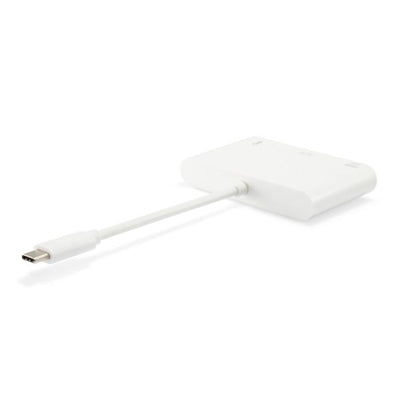 Equip 133462 usb type c to vga female usb a female pd adapter, 1080p, 15cm, white