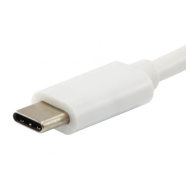 Equip 133462 usb type c to vga female usb a female pd adapter, 1080p, 15cm, white