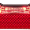 Axa led achterlicht blueline steady rear light blueline 50 mm parking light