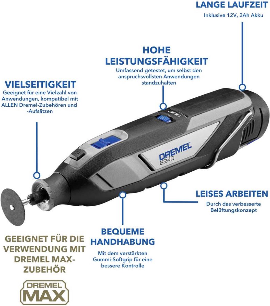 Dremel 8240 | accu-multitool | (8240-5) 12v 2.0ah f0138240ja