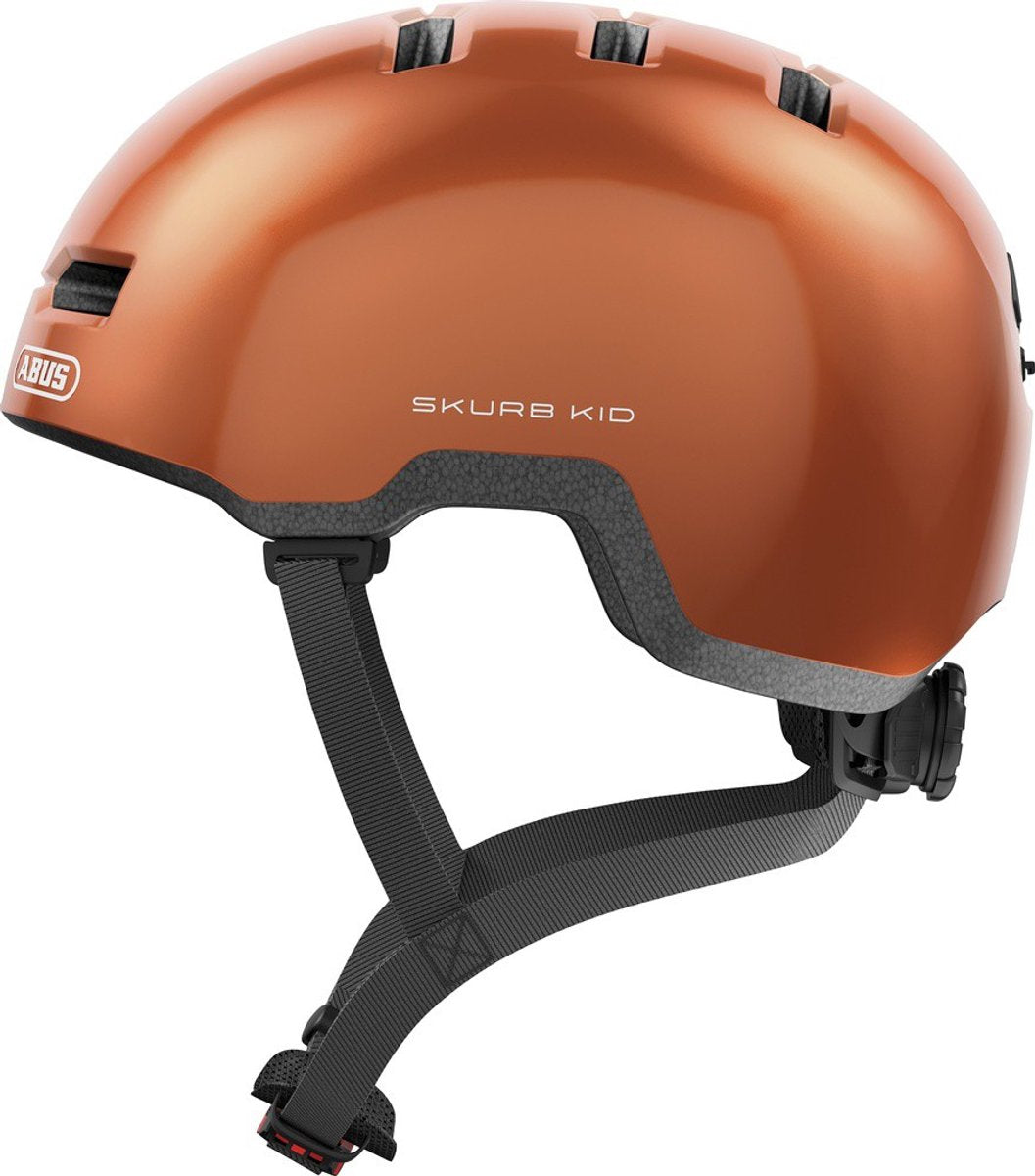 Abus skurb kid - fietshelm - kinderen goldfish orange m (50 - 55 cm)