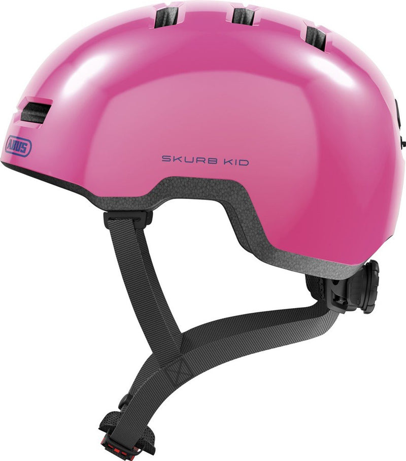 Abus skurb kid - fietshelm - kinderen shiny pink m (50 - 55 cm)