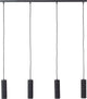 Brilliant marty - hanglamp - 4-lichts - led 4xgu10 - zwart