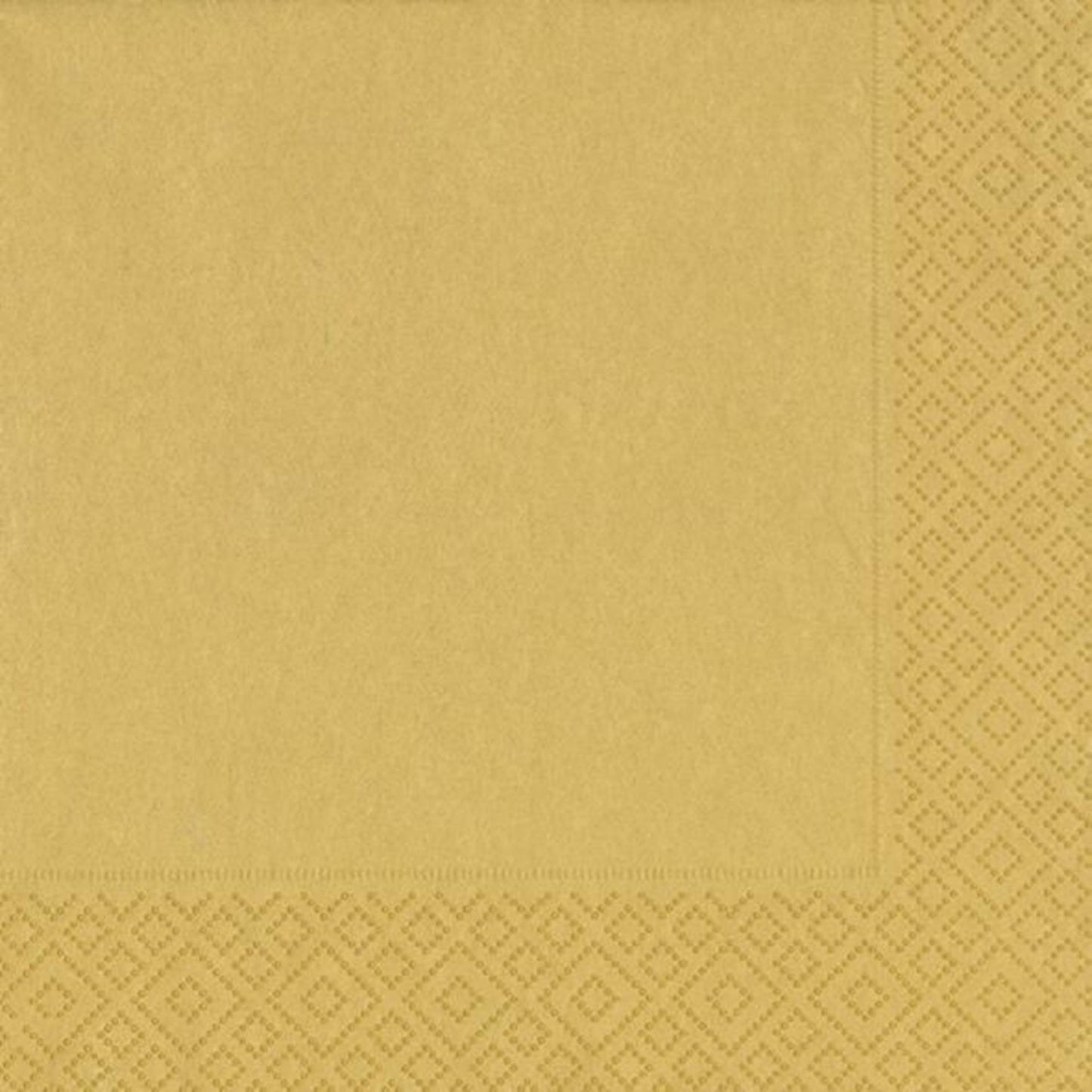 Duni servetten 33x33cm goud