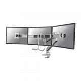 Neomounts neomounts nm-d775dx3silver flat screen desk mount, 17 27 , 6 kg, 100x100 mm, clamp, sil - afbeelding 1