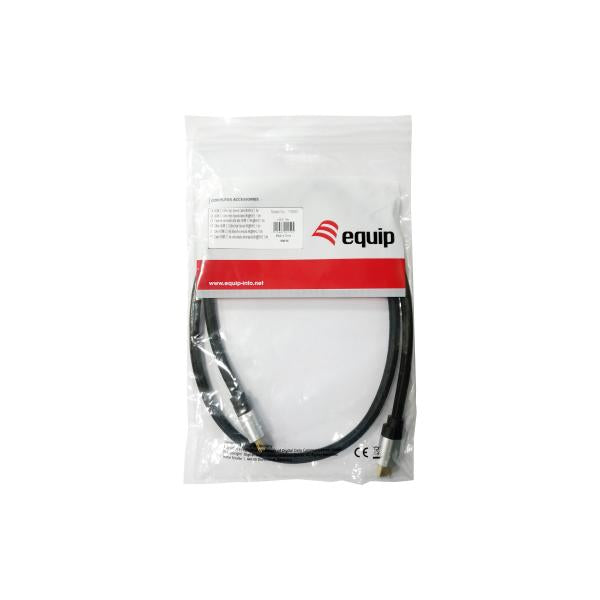 Equip 119380 hdmi 2.1 ultra high speed cable, hdmi type-a -> hdmi type-a, 48 gbit s, arc, 1m, black