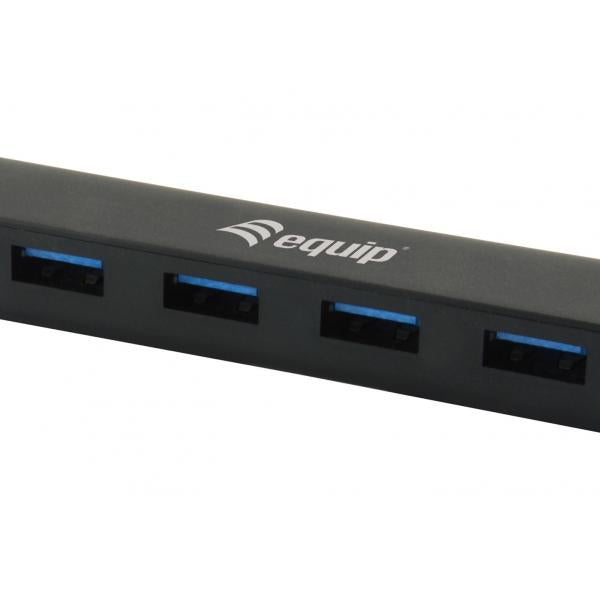 Equip equip 128954 4-port usb hub, usb 3.2 gen 1 type-c -> usb 3.2 gen 1 type-a, 5000 mbit s, black