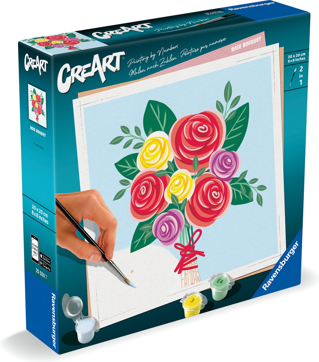 Ravensburger creart schilderen op nummer - rozen boeket