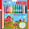 Stabilo trio jumbo - viltstift - set met 12 stuks
