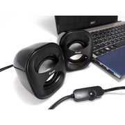 Equip 245330 mini usb speaker, 2.0 channels, wired, 3 w, 90 - 20 hz, 40 o, black - afbeelding 2