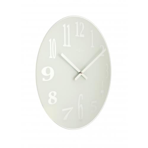 Nextime nextime klok 2472 mirror glass, ø43 cm, wall, white