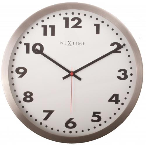 Nextime nextime klok 2519 arabic, ø25 cm, wall, white