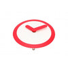 Nextime nextime klok 2615ro focus, ø25 cm, wall, white red