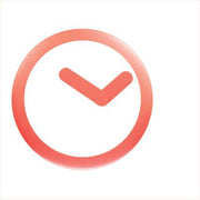 Nextime klok 2615ro focus, ø25 cm, wall, white red - afbeelding 5