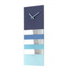 Nextime nextime klok 2855bl bold stripes, 38x19 cm, wall, blue