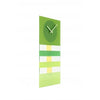 Nextime nextime klok 2855gn bold stripes, 19 x 38 cm, wall, green